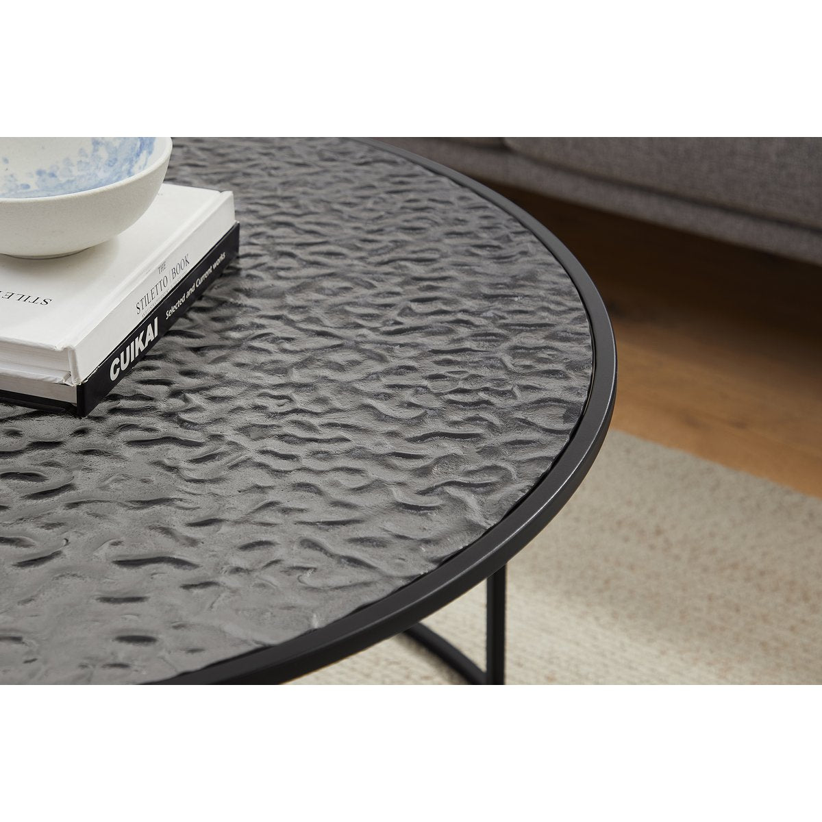 Coffee table Ø 80 cm black