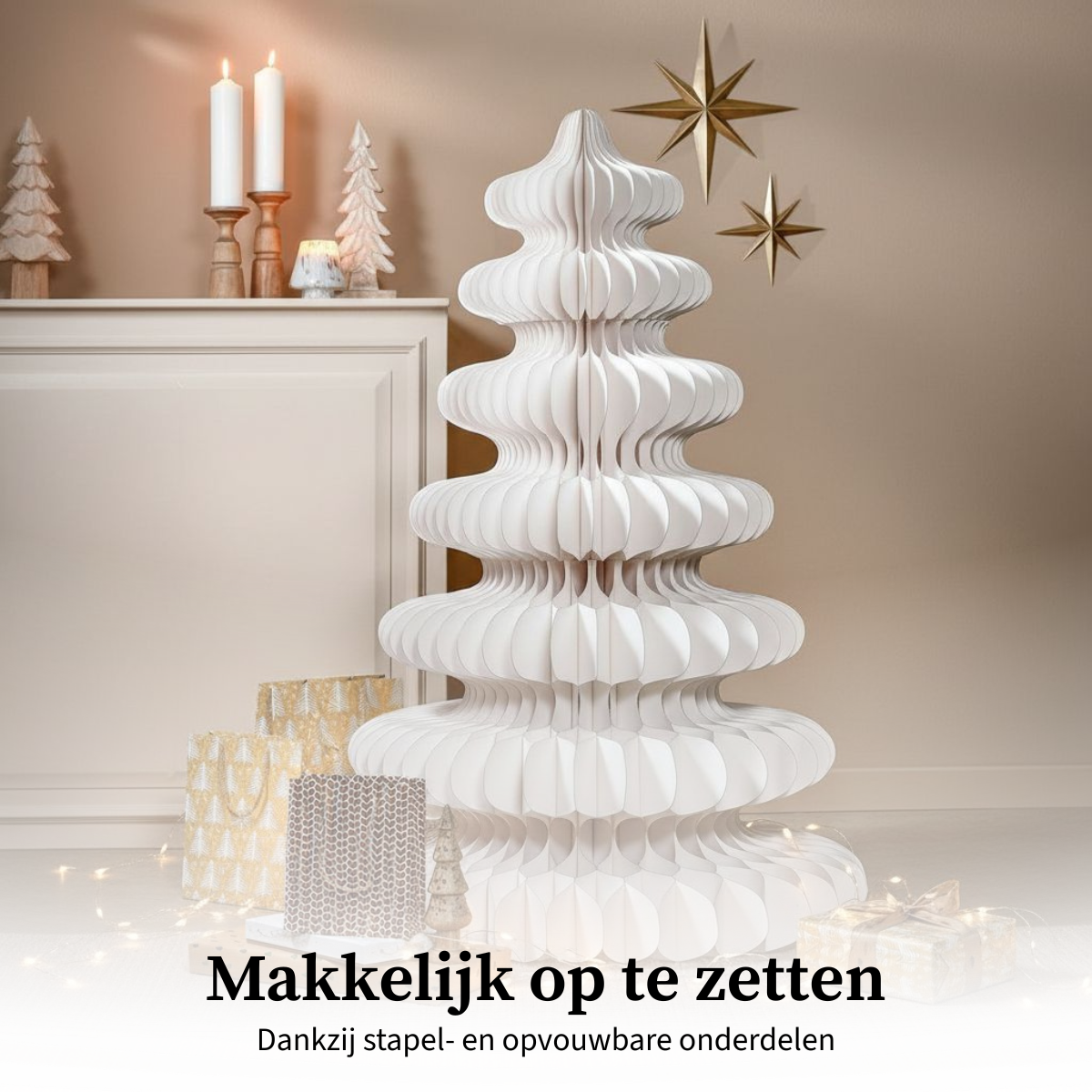 Dekorativer Weihnachtsbaum Weiß