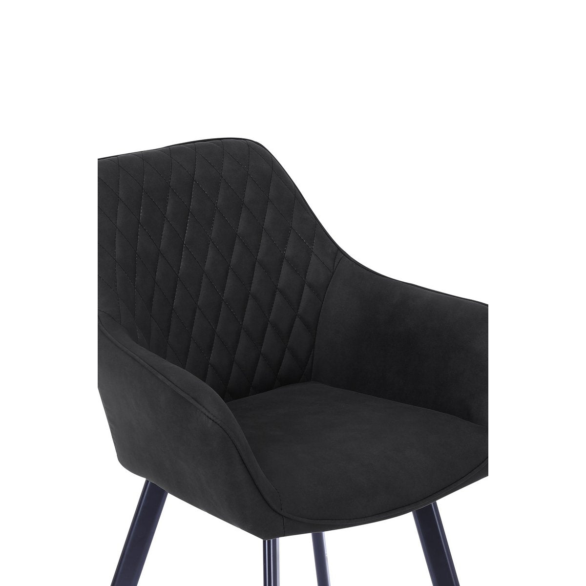 Set of 2 armchairs, anthracite microfibre