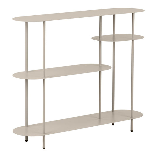 Rieti Regal, 4 Regale, Metall, Sand, 31x118x97 cm
