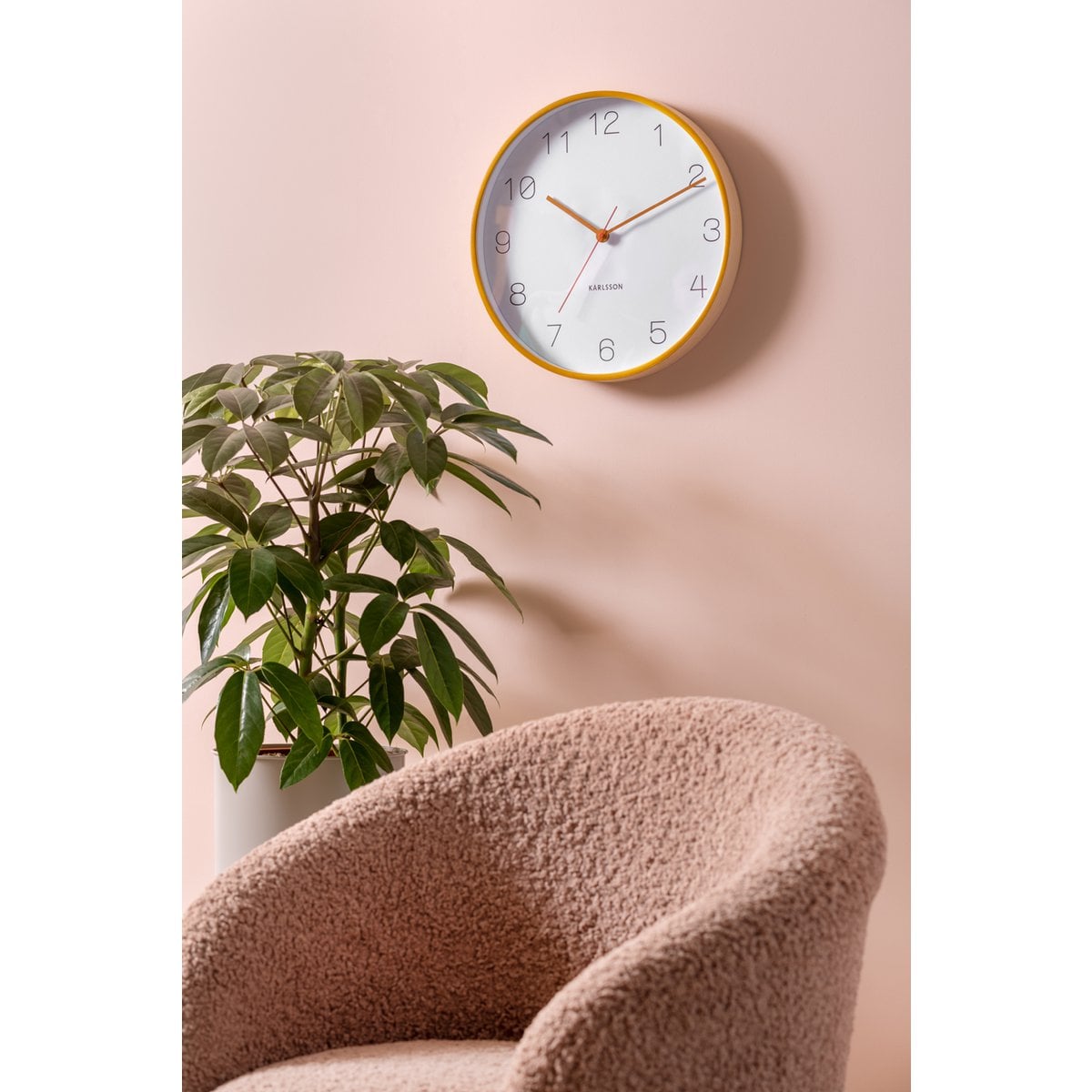 Wanduhr Freude