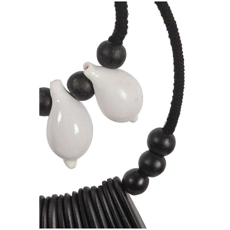 K35 Black & White Octo Halskette s
