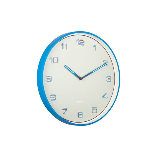 Wanduhr mit linierten Zahlen