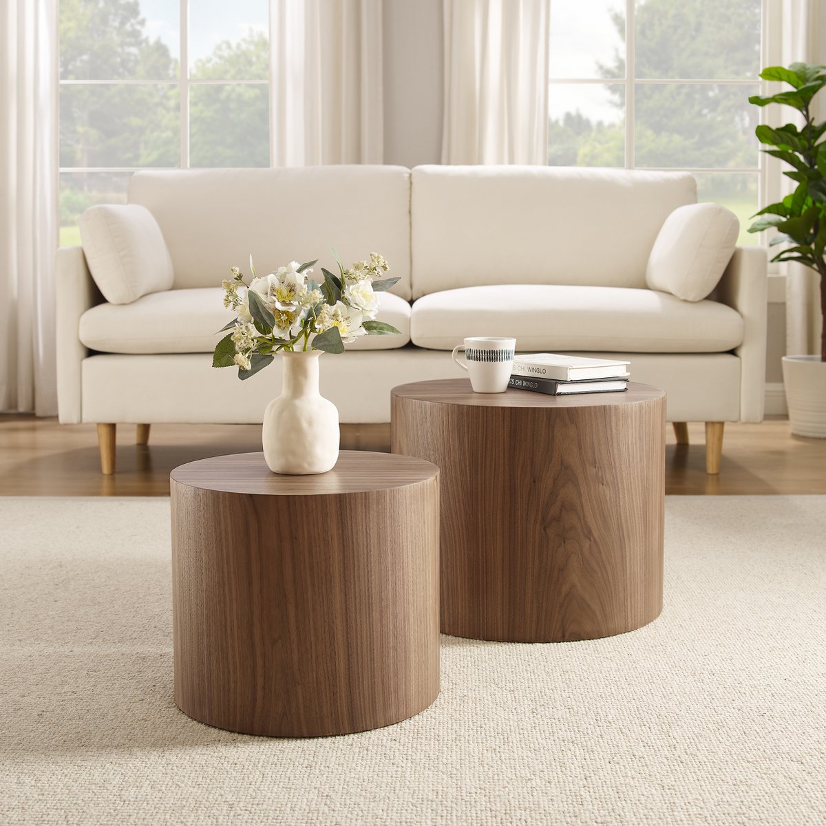 Couchtisch 2er Set Walnuss