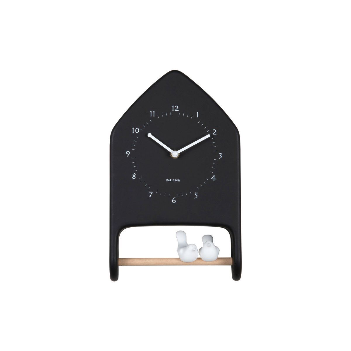 Wanduhr Liebesvögel