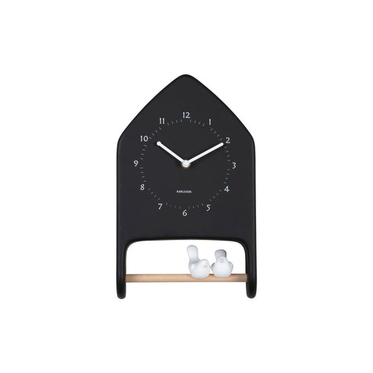 Wanduhr Liebesvögel