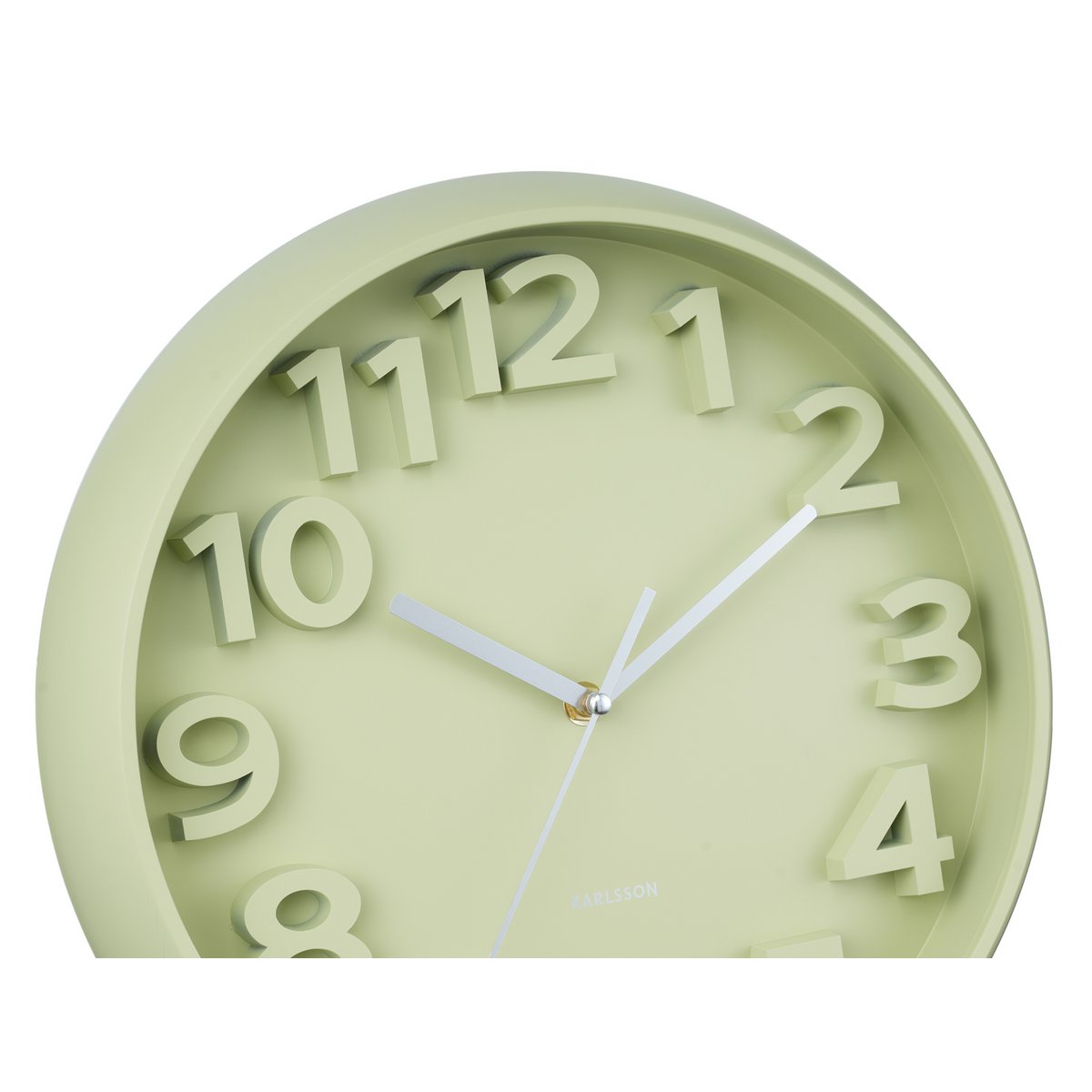 Wanduhr mit erhöhten klassischen Zahlen