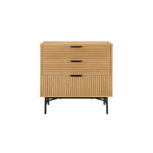 Kommode 80 cm Eiche Echtholzfurnier