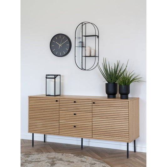 Kensington Wall Clock - Wanduhr, schwarz, geräuschloses Uhrwerk, rund, ø35 cm