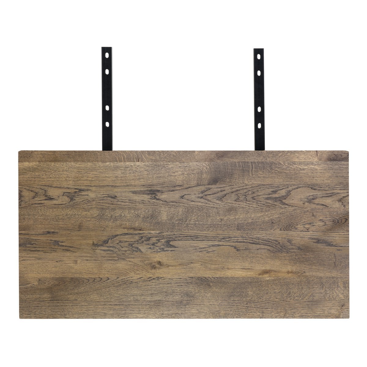 Verlängerungsplatten für Montpellier-Tisch – geräuchert, Eiche/Stahl, 95 x 50 x 4 cm – 2er-Set