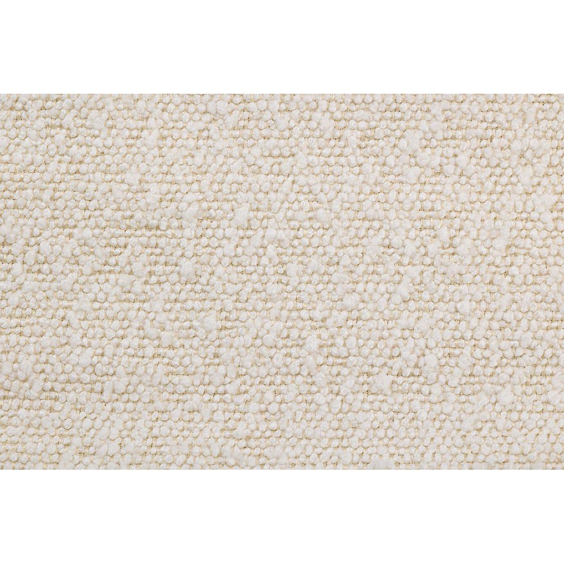 Muschelsessel mit Bouclé Stoff