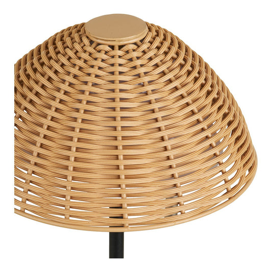 Wigan LED-Tischleuchte, Metall, wiederaufladbar, Natur/Schwarz