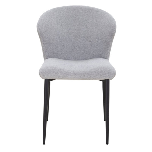 Dining chair set of 2 grey