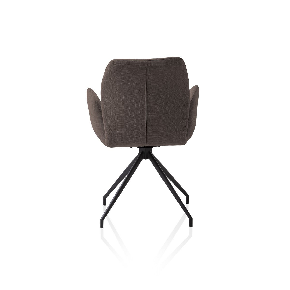 Armchair with 180° swivel function brown