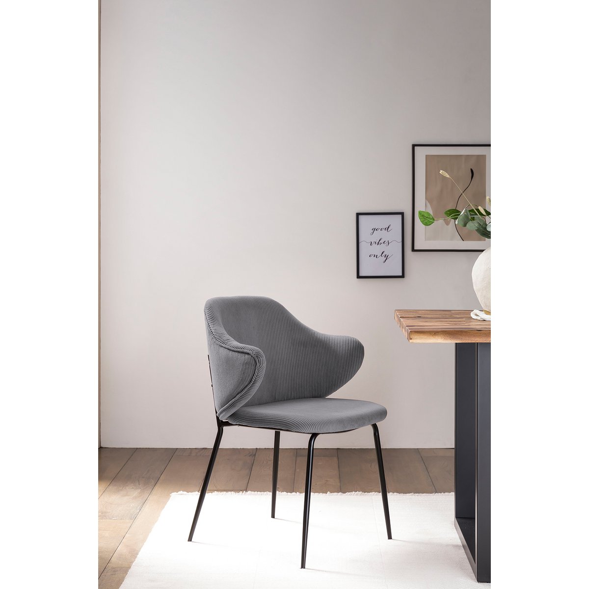 Set of 2 armchairs grey
