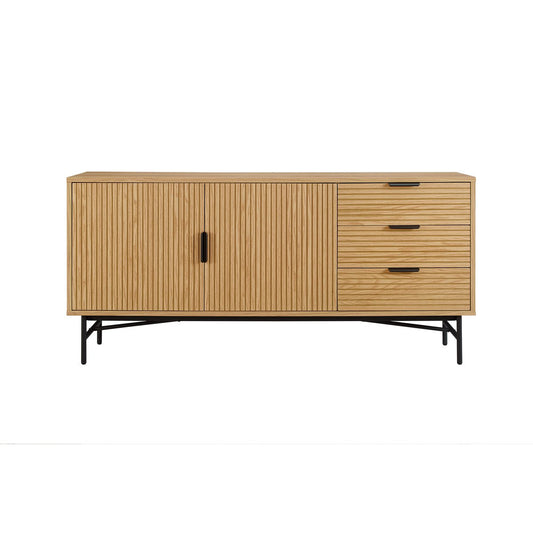 Sideboard 160 cm Eiche Echtholzfurnier