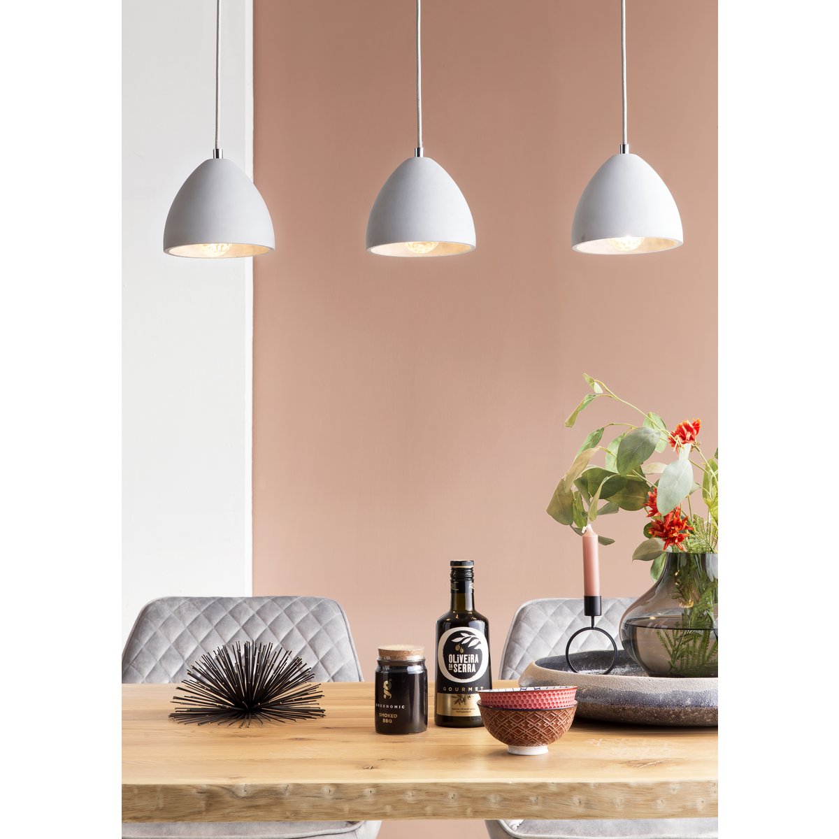 Hanging lamp with 3 lights