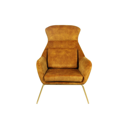 Relax armchair made of gold velvet velor