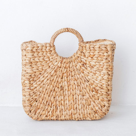 Gewebte Sommertasche | Einkaufstasche SAMBAS aus Wasserhyazinthe