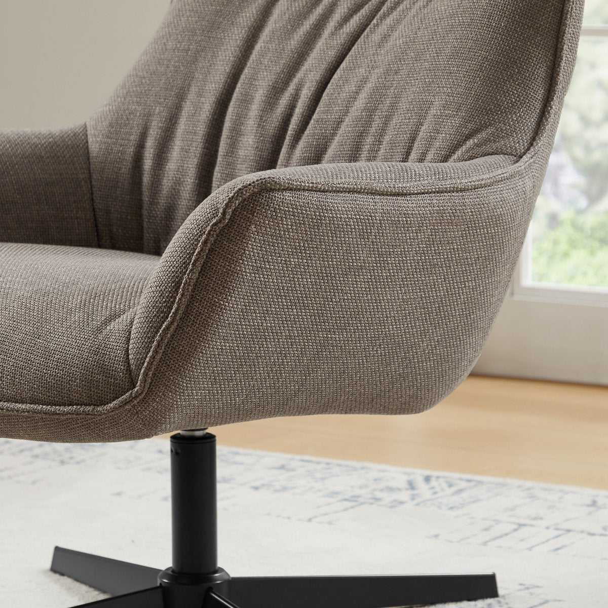 Sessel Strukturstoff Taupe