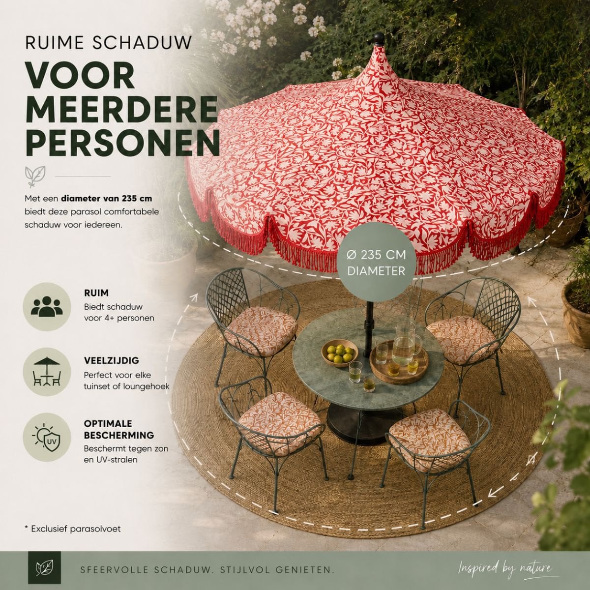 Sonnenschirm Kelly Rood