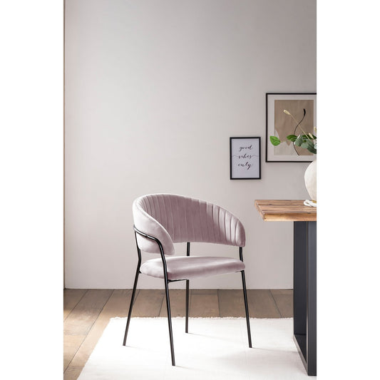 Chair velvet with back quilting rose