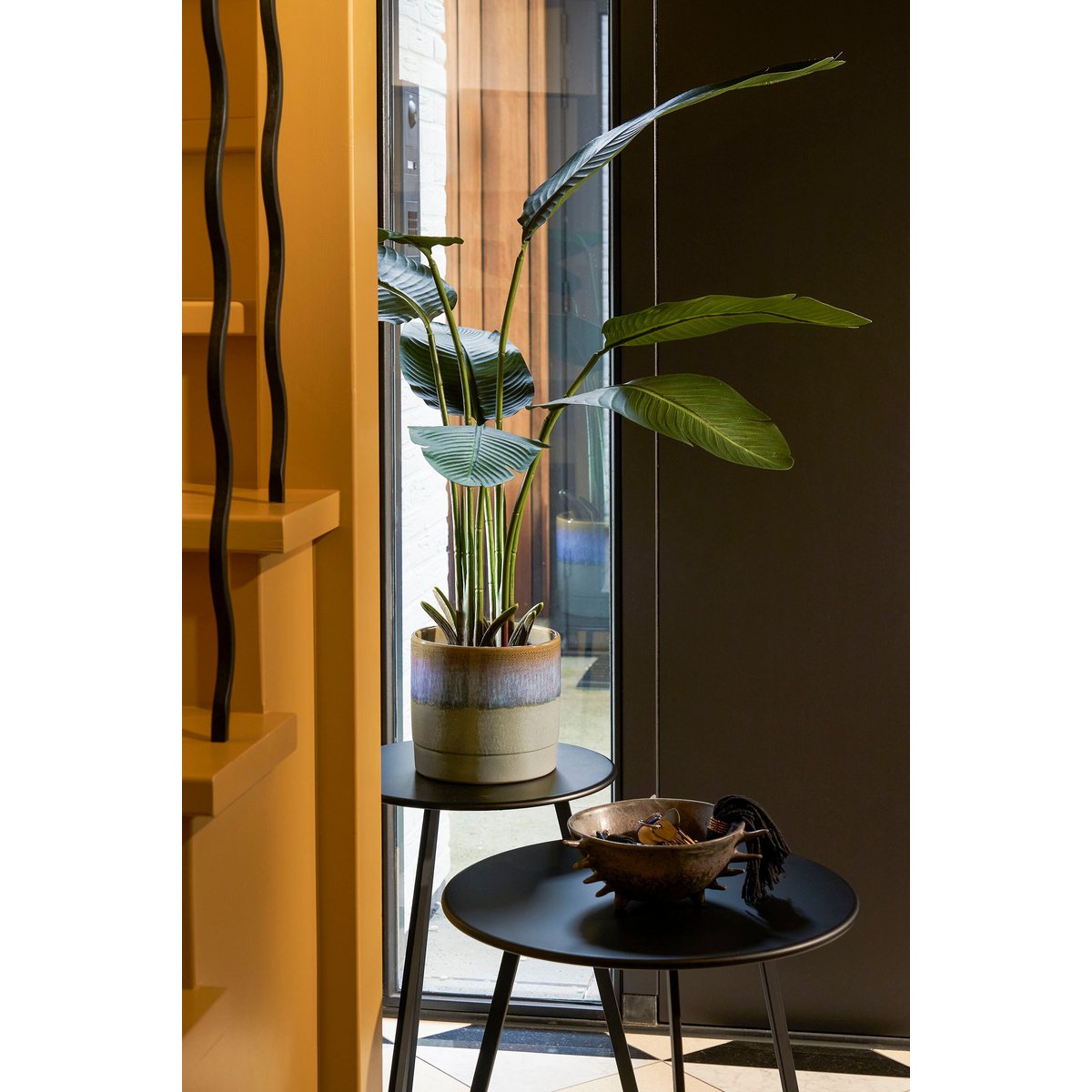 Blumentopf in Olof Dunkelblau