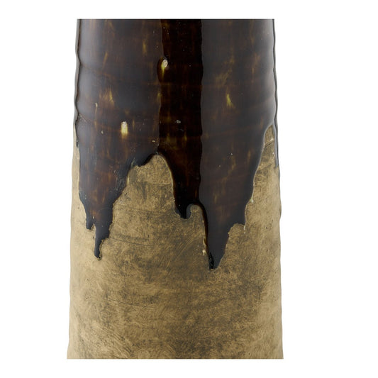 Vase, Keramik, braun, ø12,5x48 cm