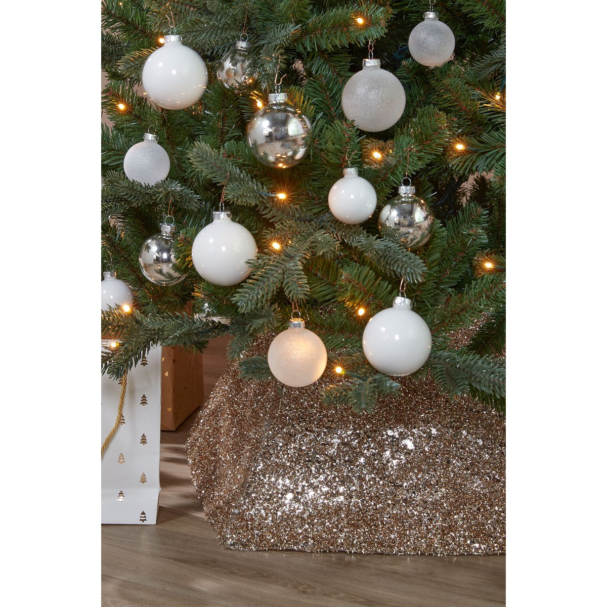 Weihnachtsbaumrock Gold