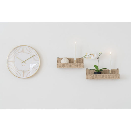 Takamaka Wanduhr – Gold, Aluminium/Glas, Ø40 cm