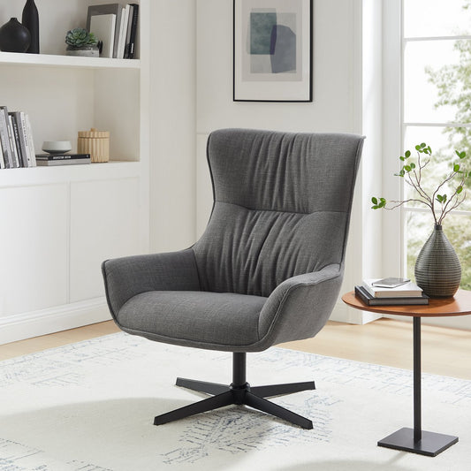 Sessel Strukturstoff Grau