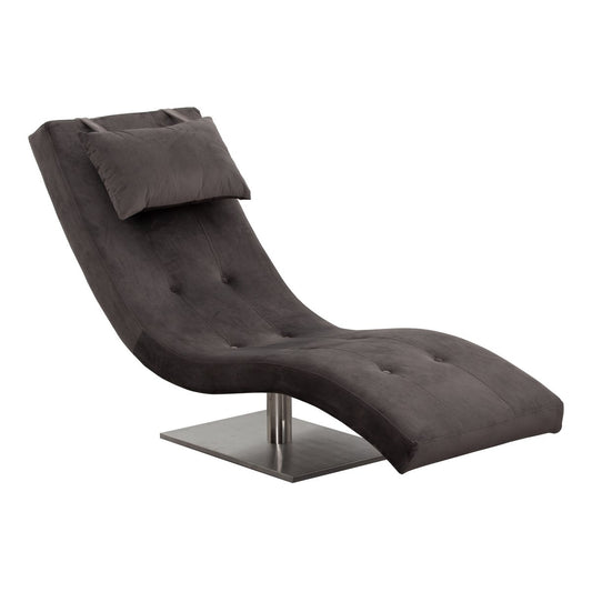 Relax lounger velvet grey