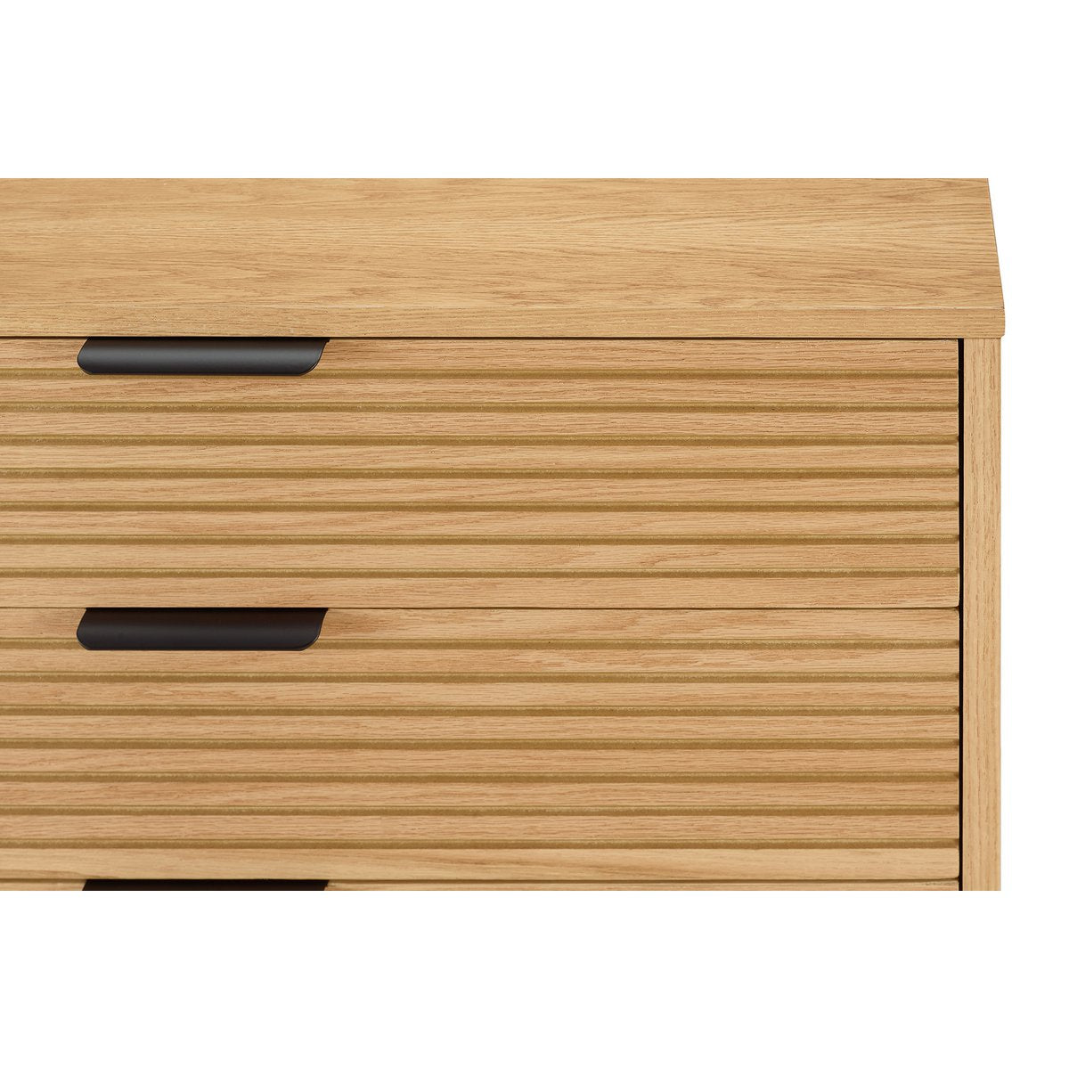 Kommode hoch 80 cm Eiche Echtholzfurnier