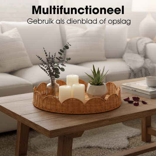 Tablett Eleta Hellbraun