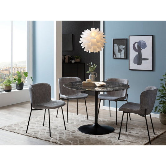 Black round table Ø 110 cm