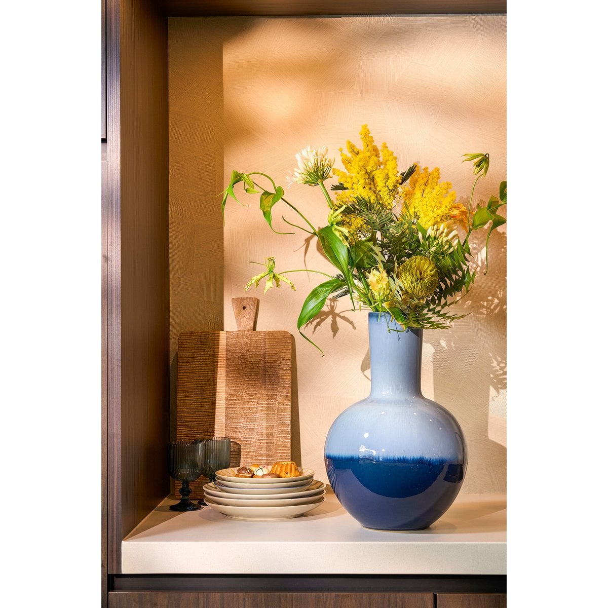 Vase Holm Blau