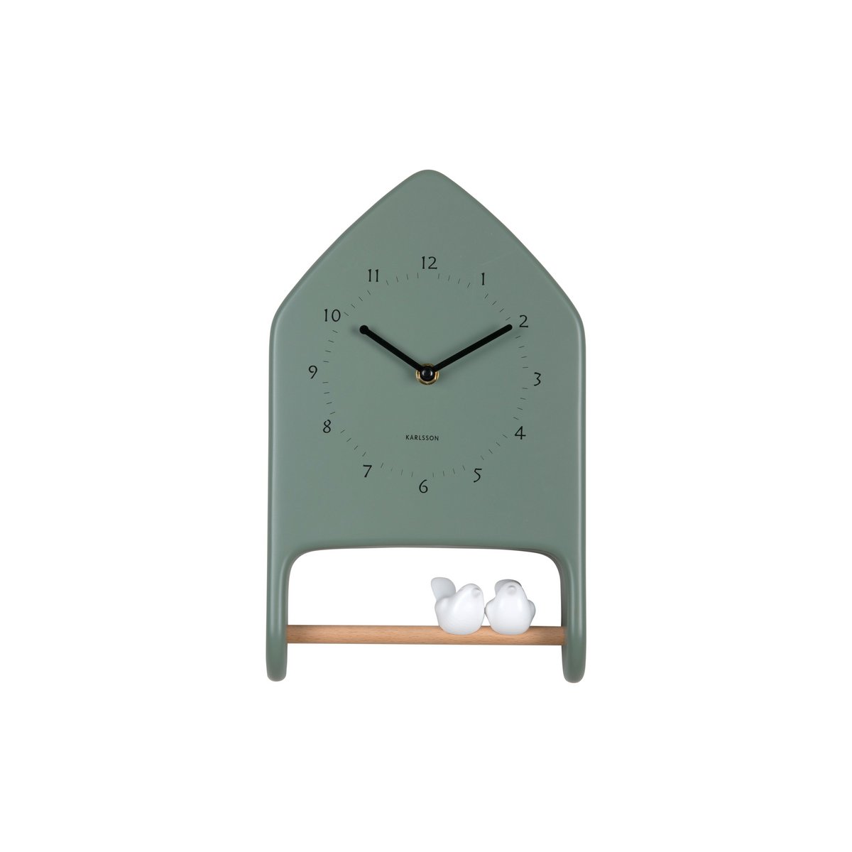 Wanduhr Liebesvögel