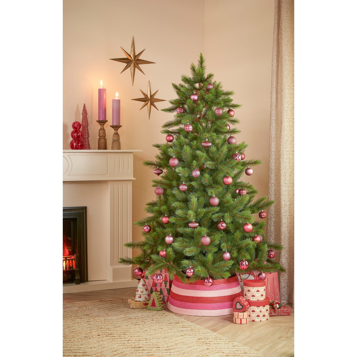 Weihnachtskugel-Set Unzerbrechliche Kugeln Fuchsia
