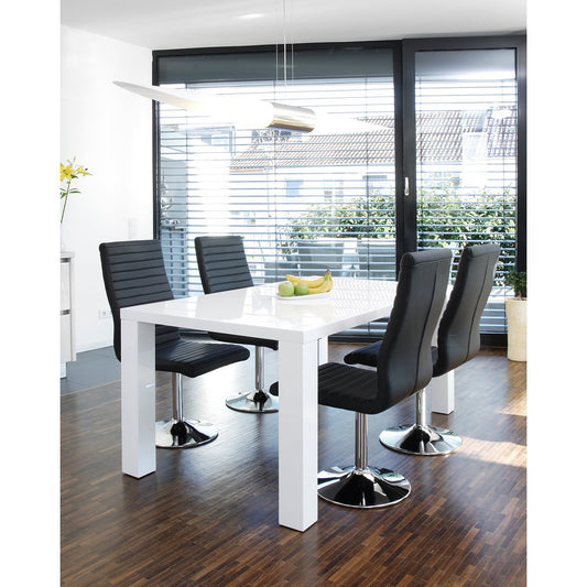 Dining table 140x90x76 cm white
