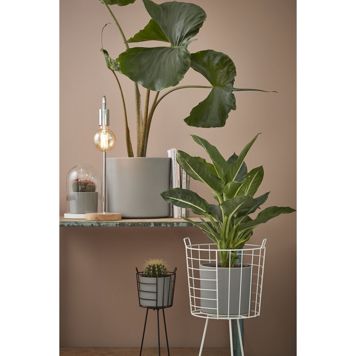 Blumentopf für drinnen Era Hellgrau