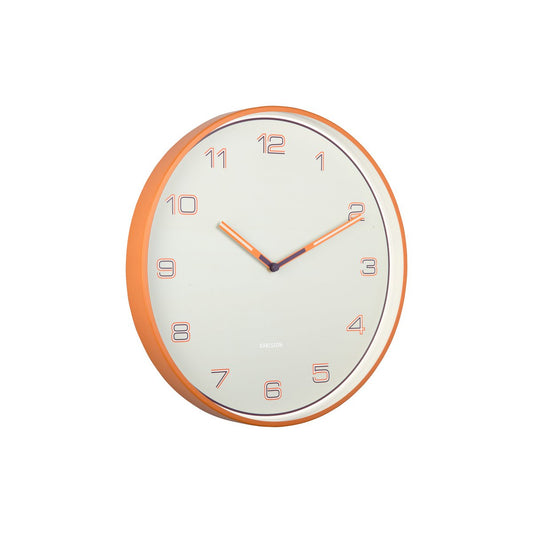Wanduhr mit linierten Zahlen