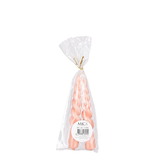 Tafelkerze Twist Pink