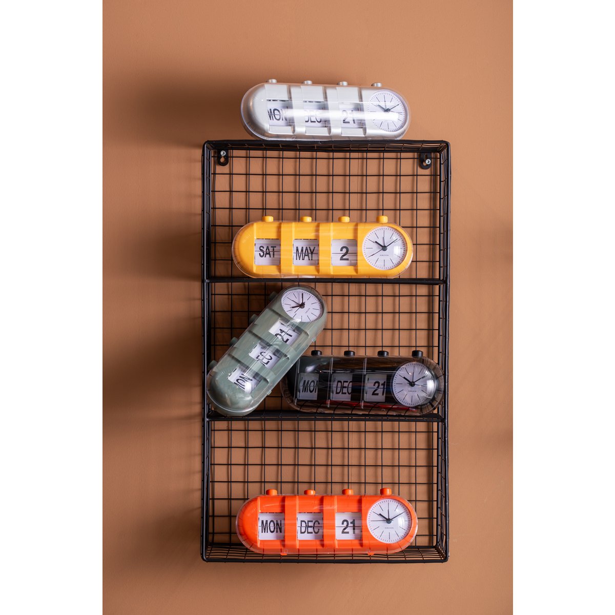 Wecker Retro Tube Kalender Flip