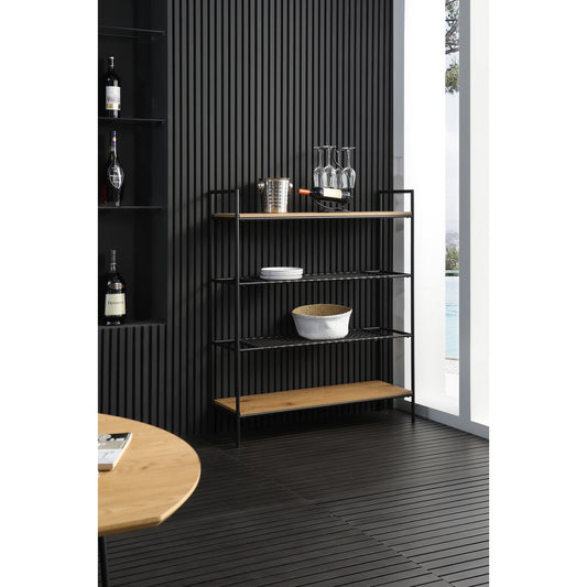 Bookcase natural/black