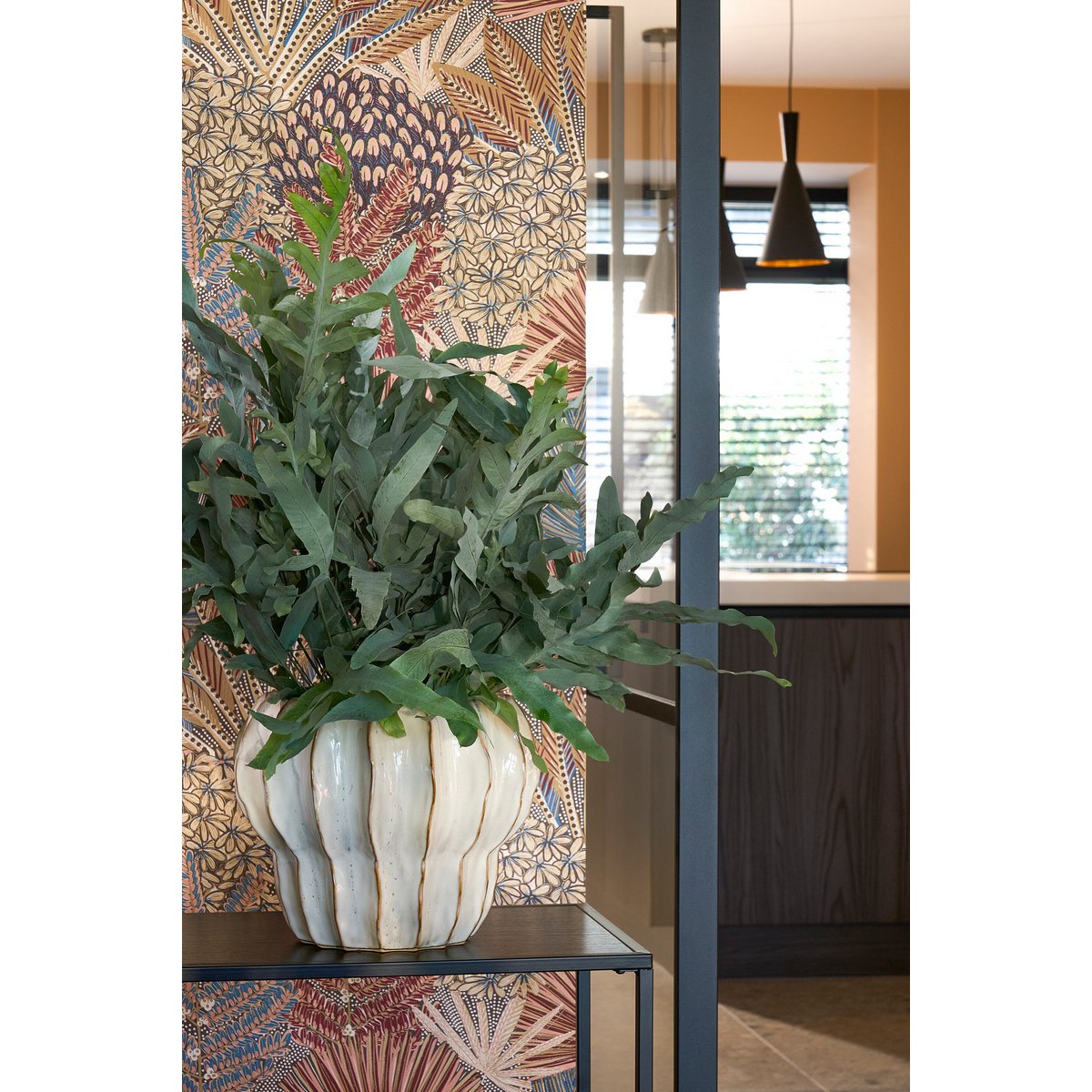 Blumentopf in Altea White