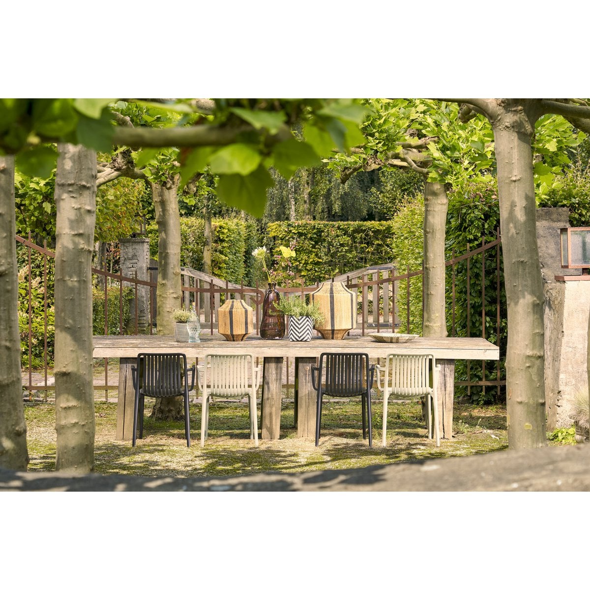 Garten-Esszimmerstuhl Paloma Schwarz