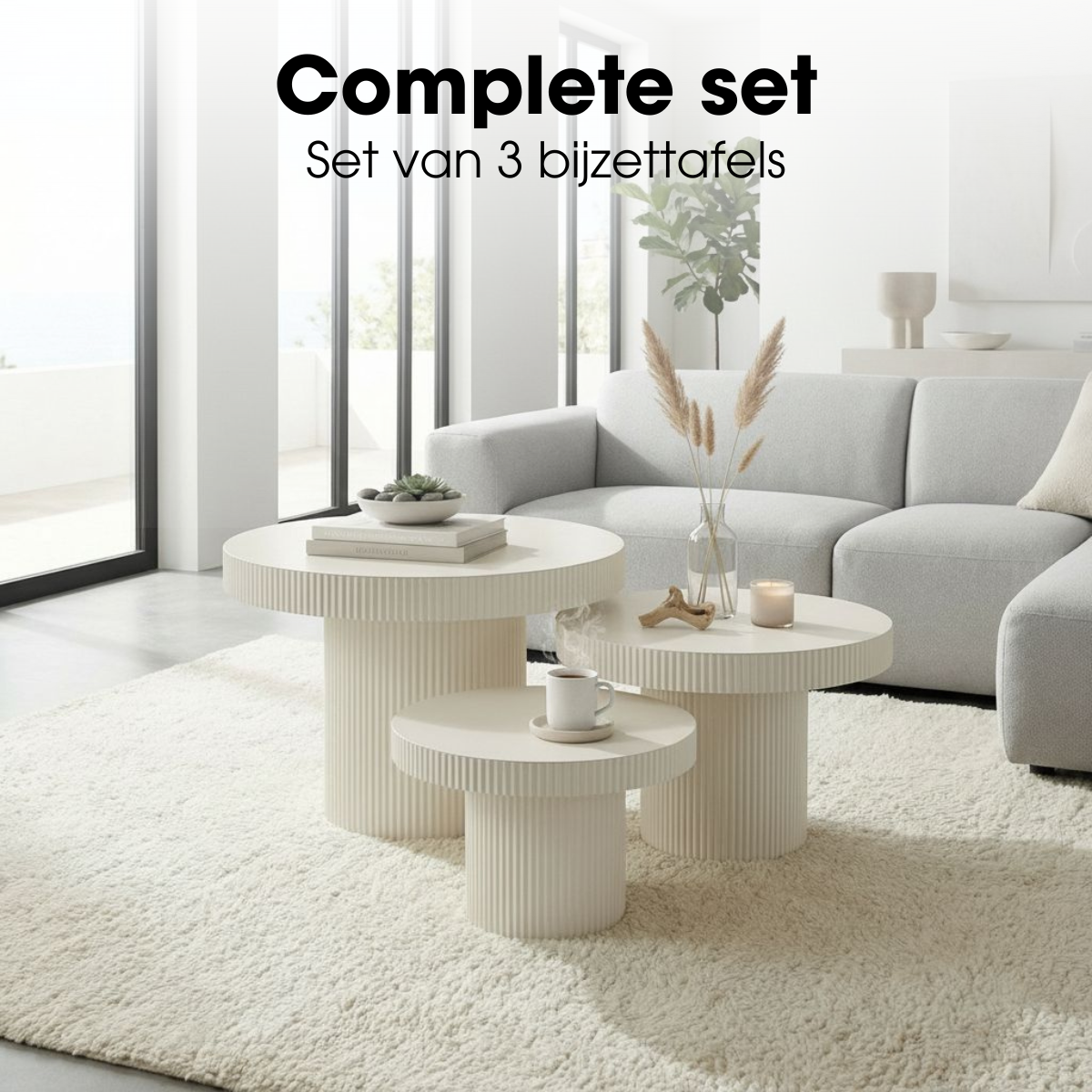 Beistelltisch Lux Off-White