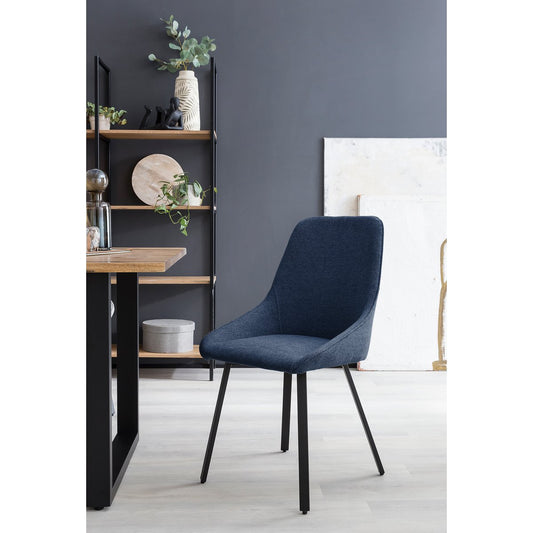 Esszimmerstuhl 2er Set Dunkelblau