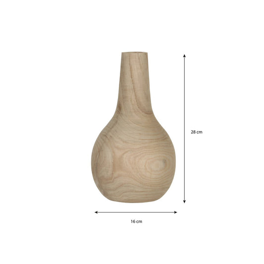 Vase Pia Hellbraun