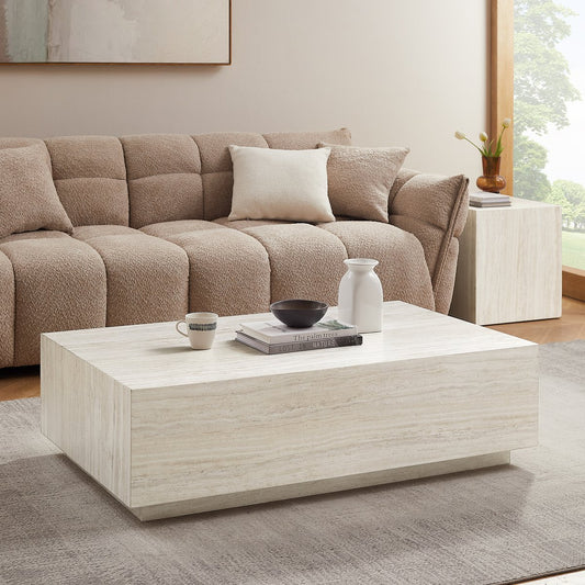 Travertine coffee table 120x75 cm